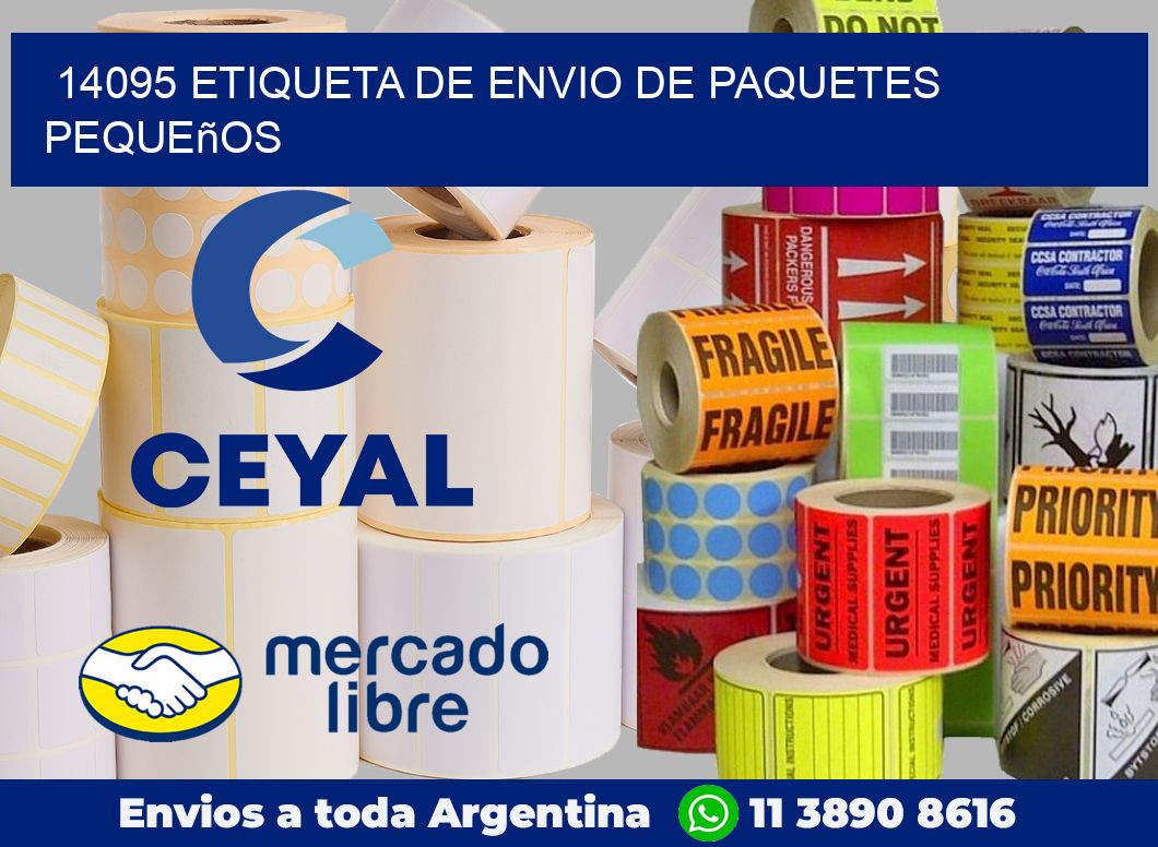 14095 Etiqueta de envio de paquetes pequeños