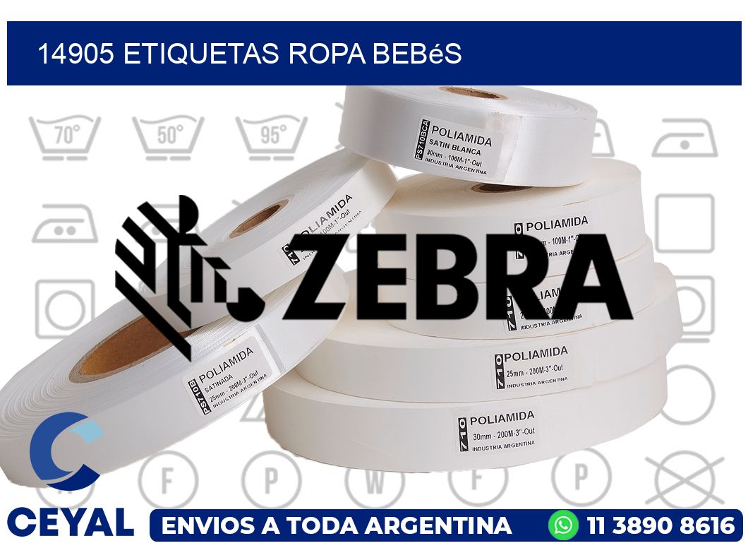 14905 Etiquetas ropa bebés