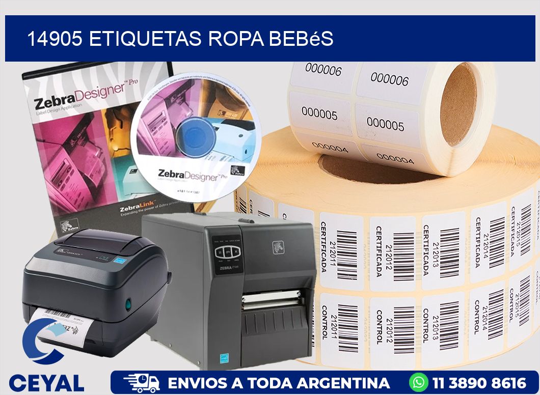 14905 Etiquetas ropa bebés