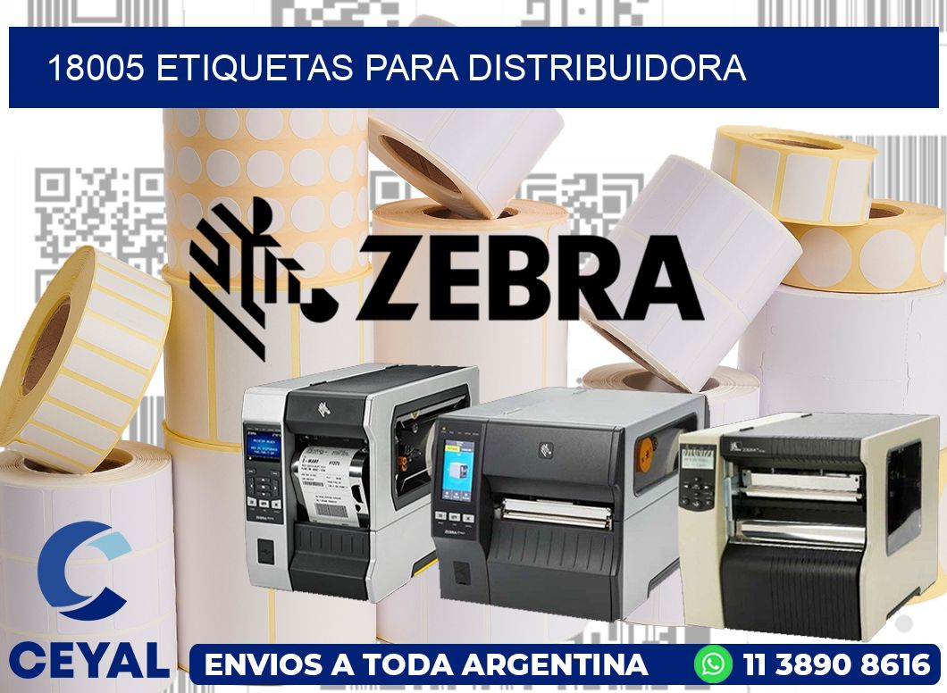 18005 etiquetas para distribuidora