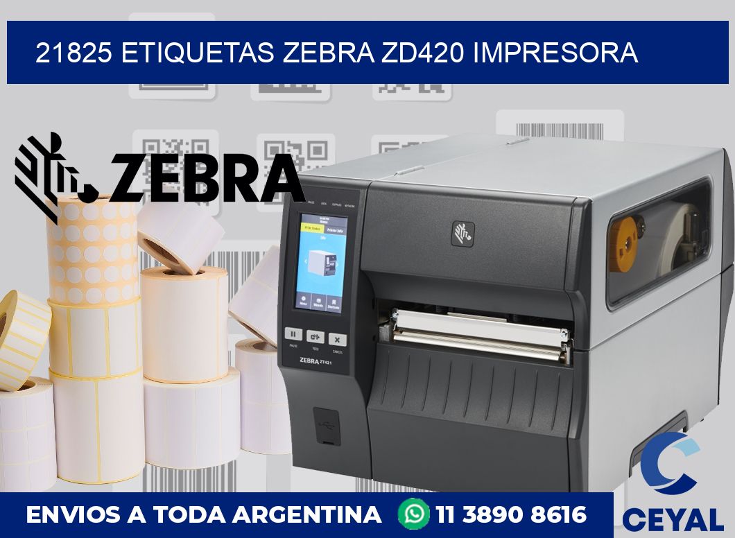 21825 etiquetas Zebra zd420 impresora