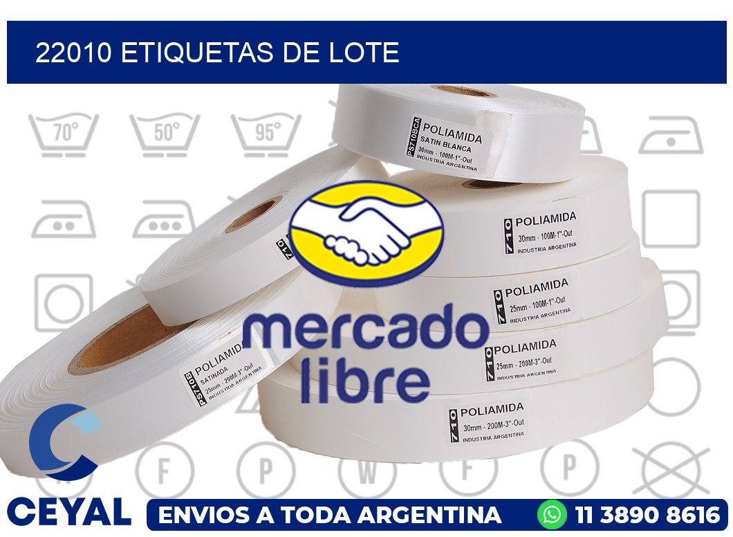22010 Etiquetas de lote