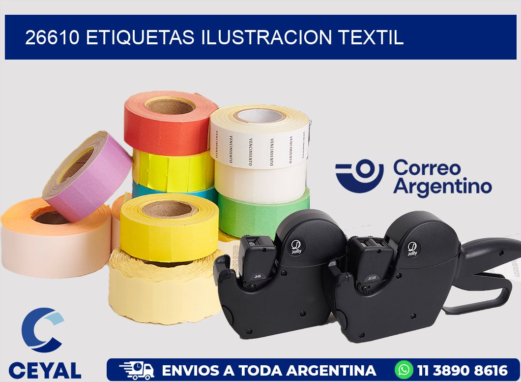 26610 etiquetas ilustracion textil