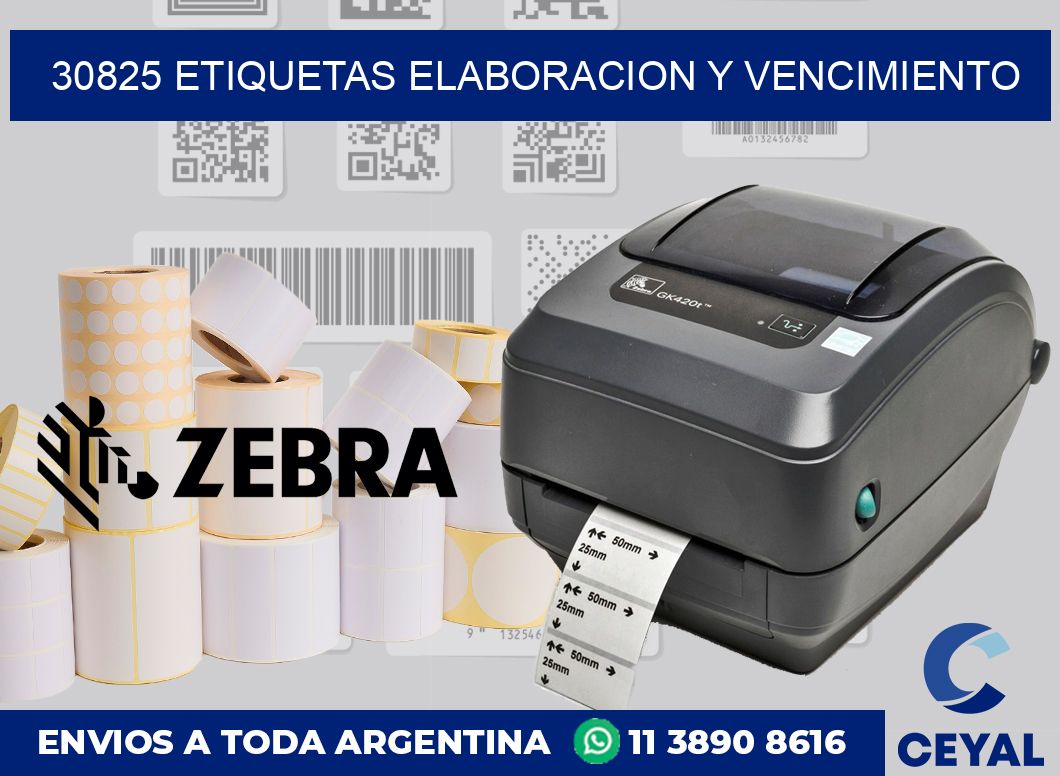 30825 Etiquetas elaboracion y vencimiento