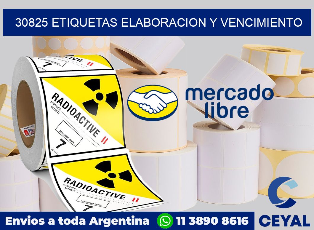 30825 Etiquetas elaboracion y vencimiento