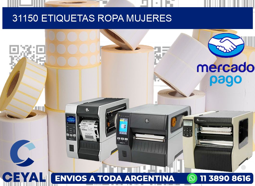 31150 Etiquetas ropa mujeres