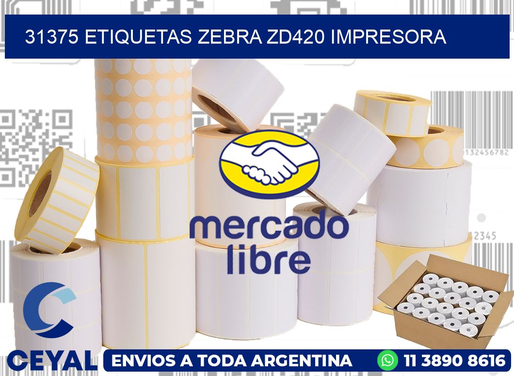 31375 etiquetas Zebra zd420 impresora