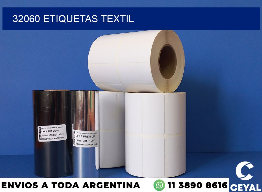 32060 etiquetas textil