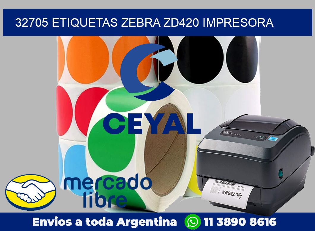 32705 etiquetas Zebra zd420 impresora