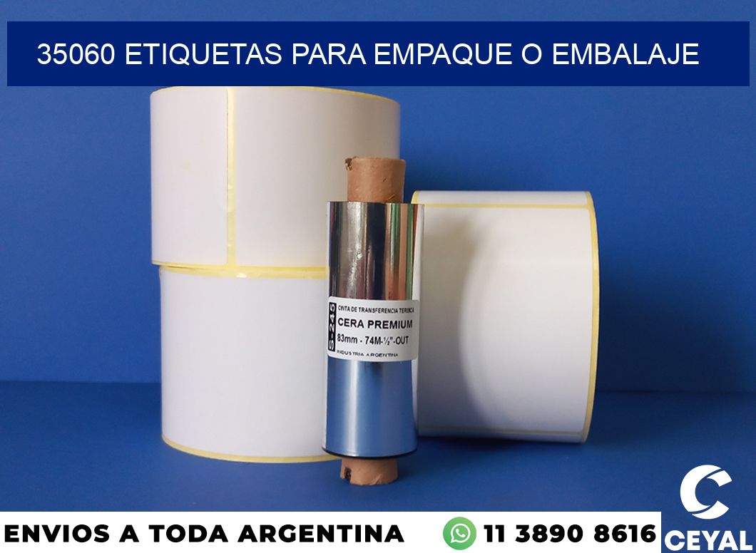 35060 etiquetas para empaque o embalaje