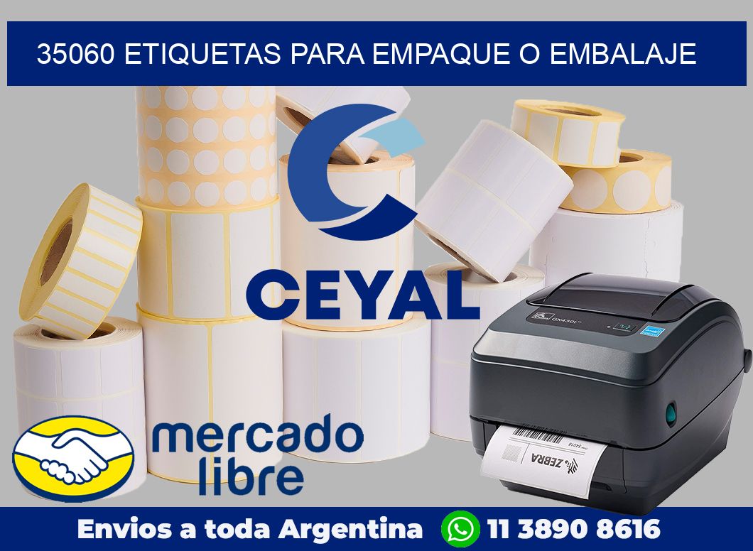 35060 etiquetas para empaque o embalaje