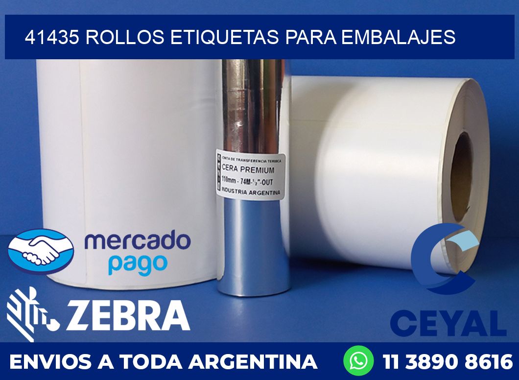 41435 rollos etiquetas para embalajes
