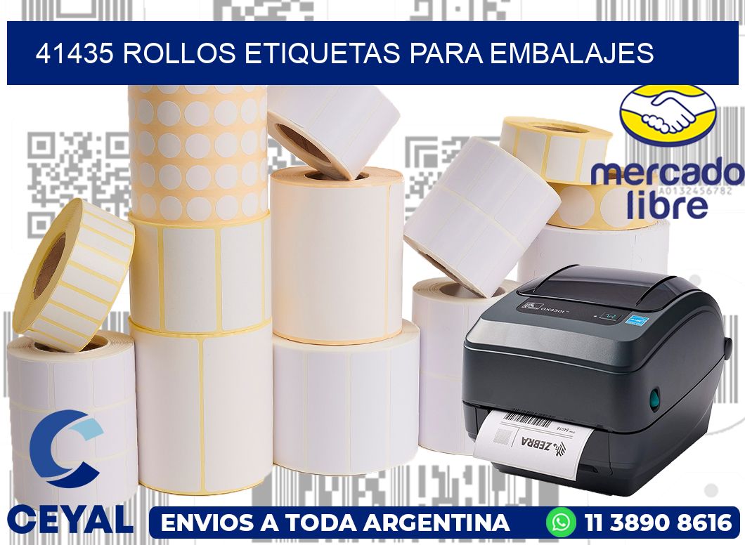 41435 rollos etiquetas para embalajes