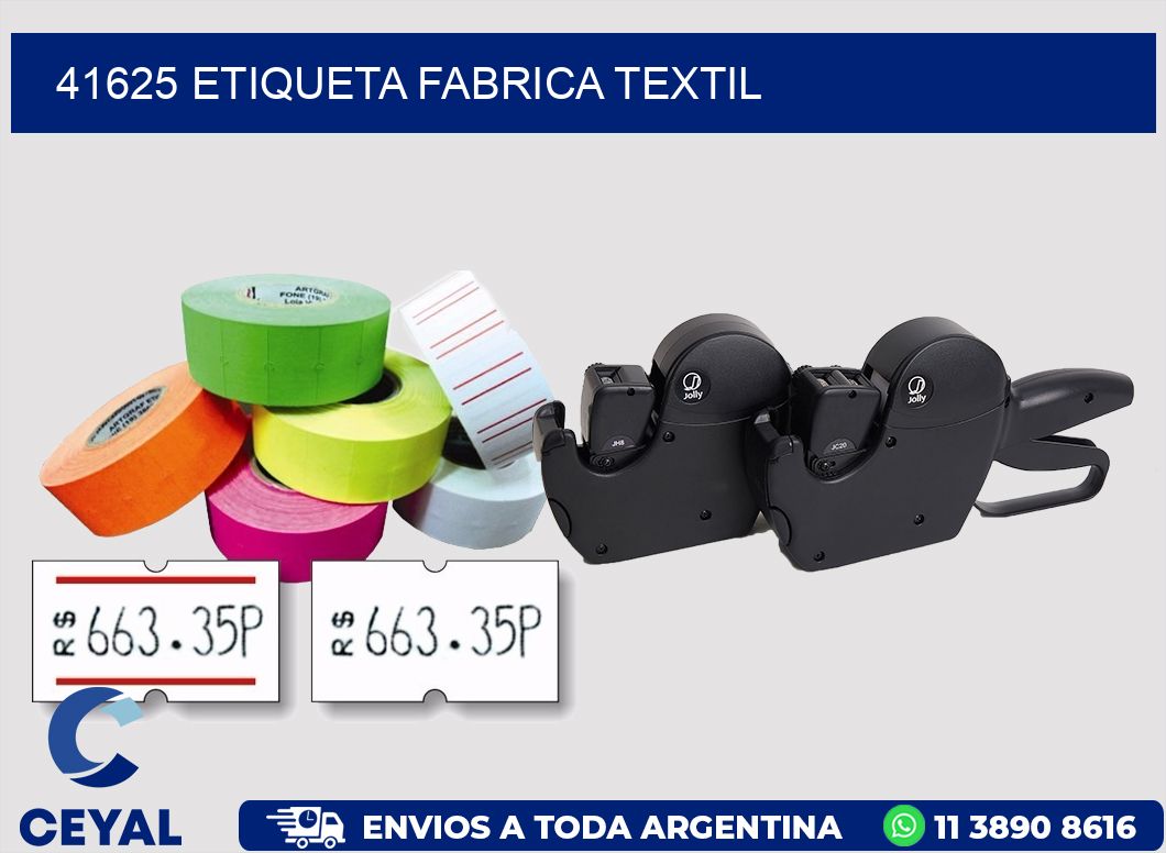 41625 etiqueta fabrica textil