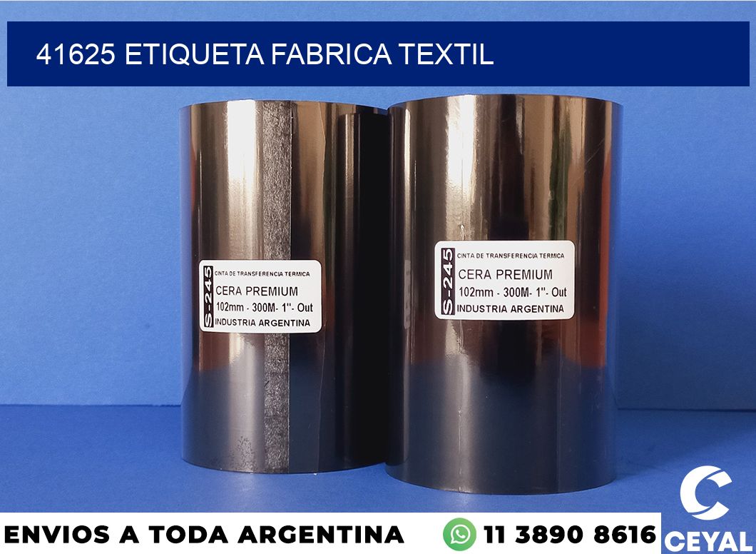 41625 etiqueta fabrica textil