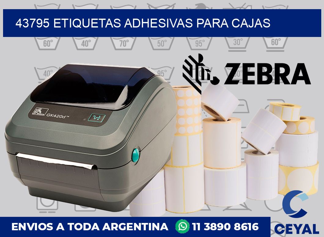 43795 etiquetas adhesivas para cajas