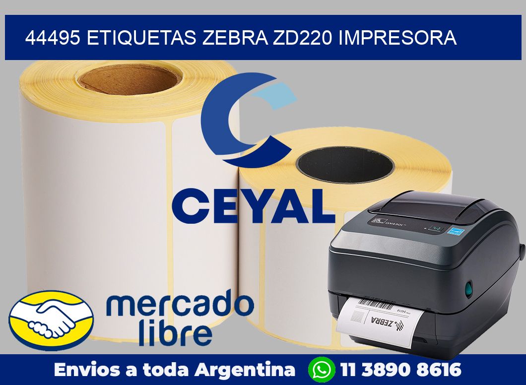 44495 etiquetas Zebra zd220 impresora