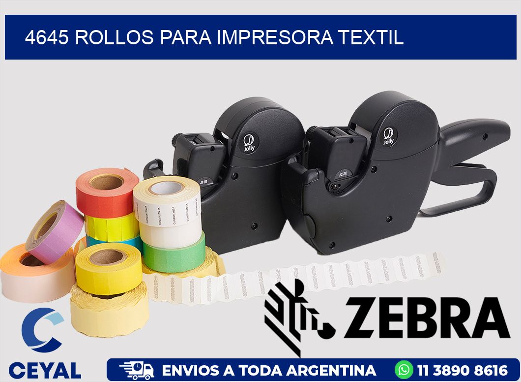 4645 rollos para impresora textil