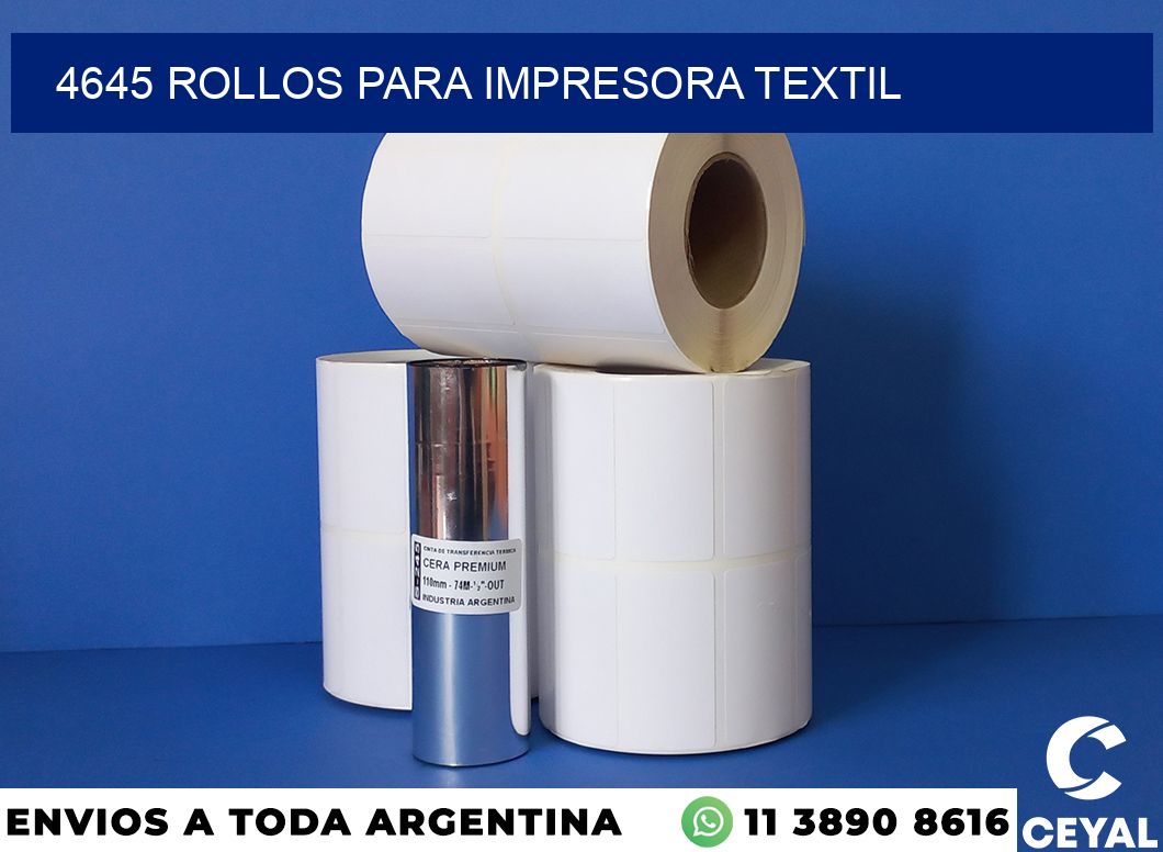 4645 rollos para impresora textil