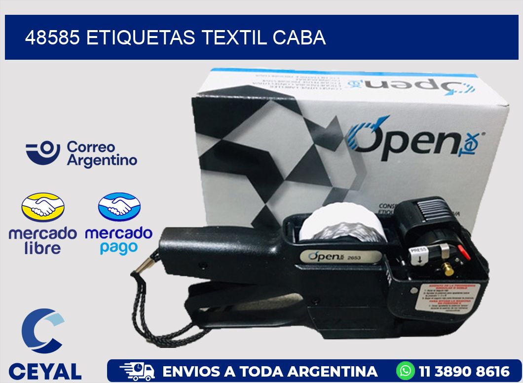 48585 etiquetas textil caba