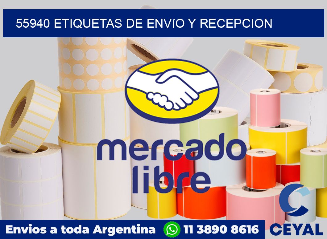 55940 Etiquetas de envío y recepcion