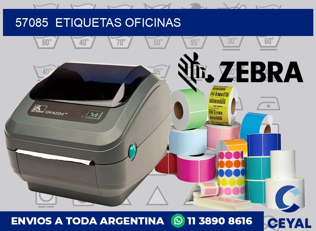 57085  Etiquetas oficinas