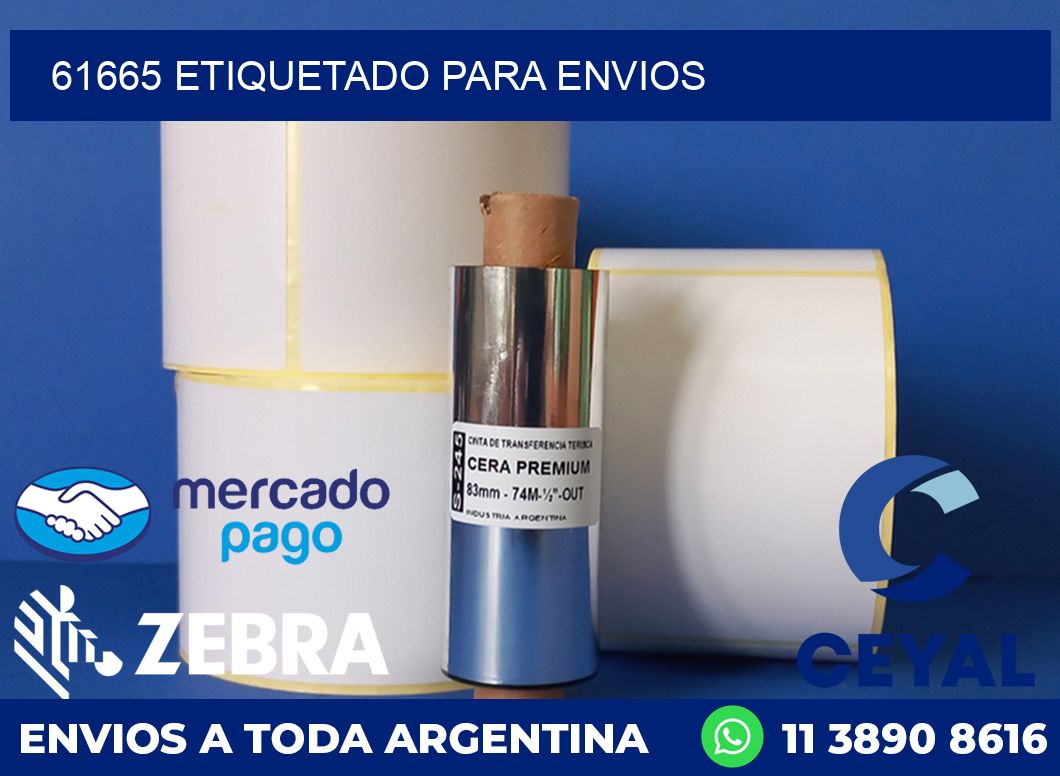 61665 etiquetado para envios