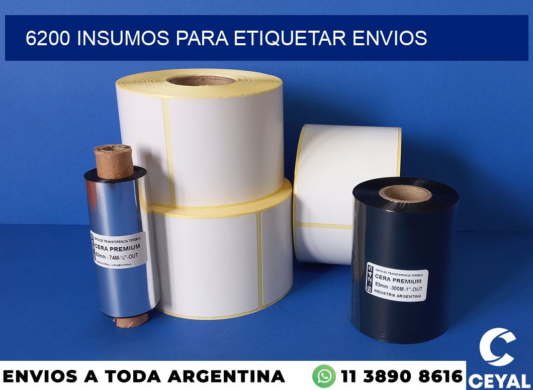 6200 insumos para etiquetar envios