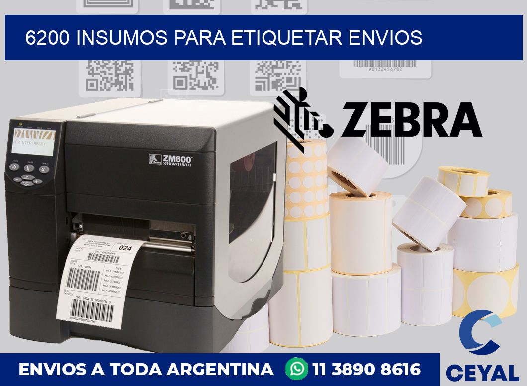 6200 insumos para etiquetar envios