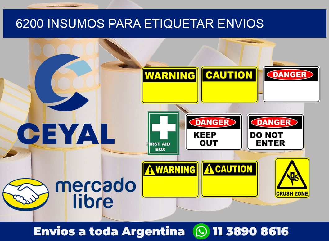 6200 insumos para etiquetar envios