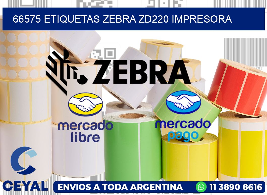 66575 etiquetas Zebra zd220 impresora