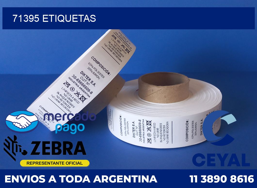 71395 etiquetas