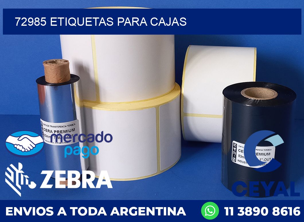 72985 etiquetas para cajas