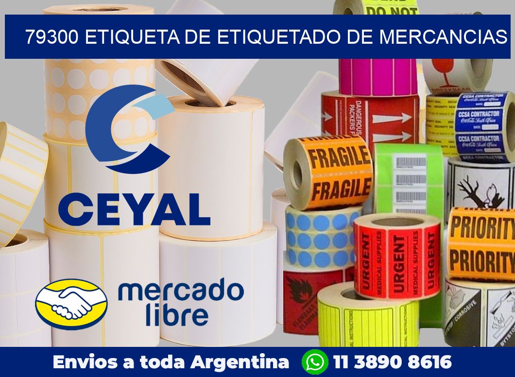 79300 Etiqueta de etiquetado de mercancias