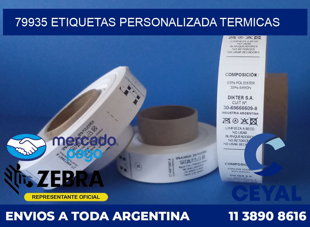 79935 etiquetas personalizada termicas