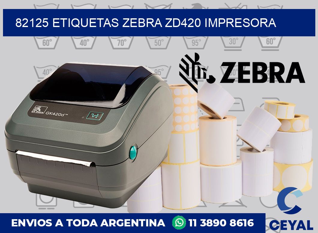 82125 etiquetas Zebra zd420 impresora