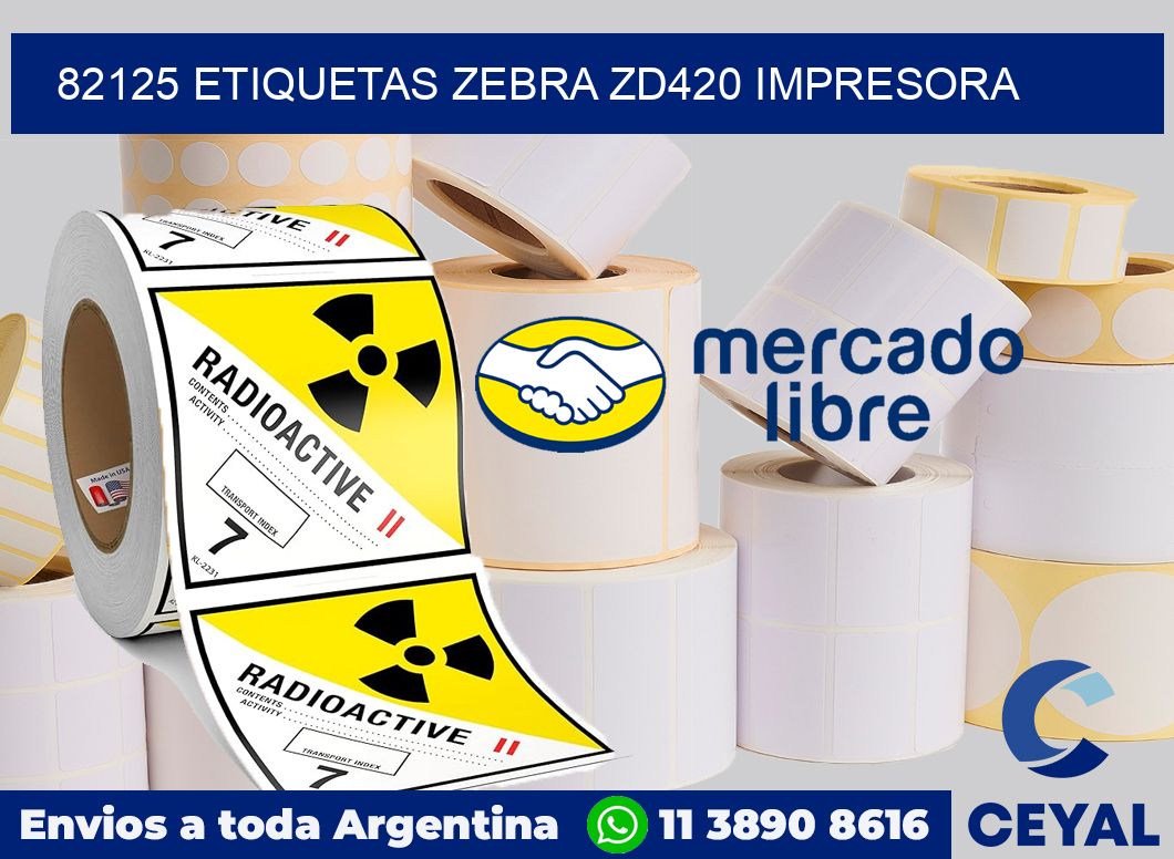 82125 etiquetas Zebra zd420 impresora