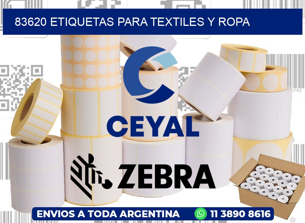 83620 Etiquetas para textiles y Ropa