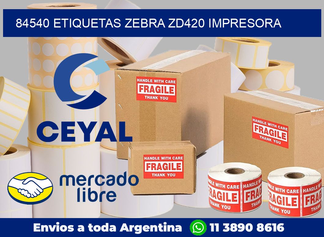 84540 etiquetas Zebra zd420 impresora