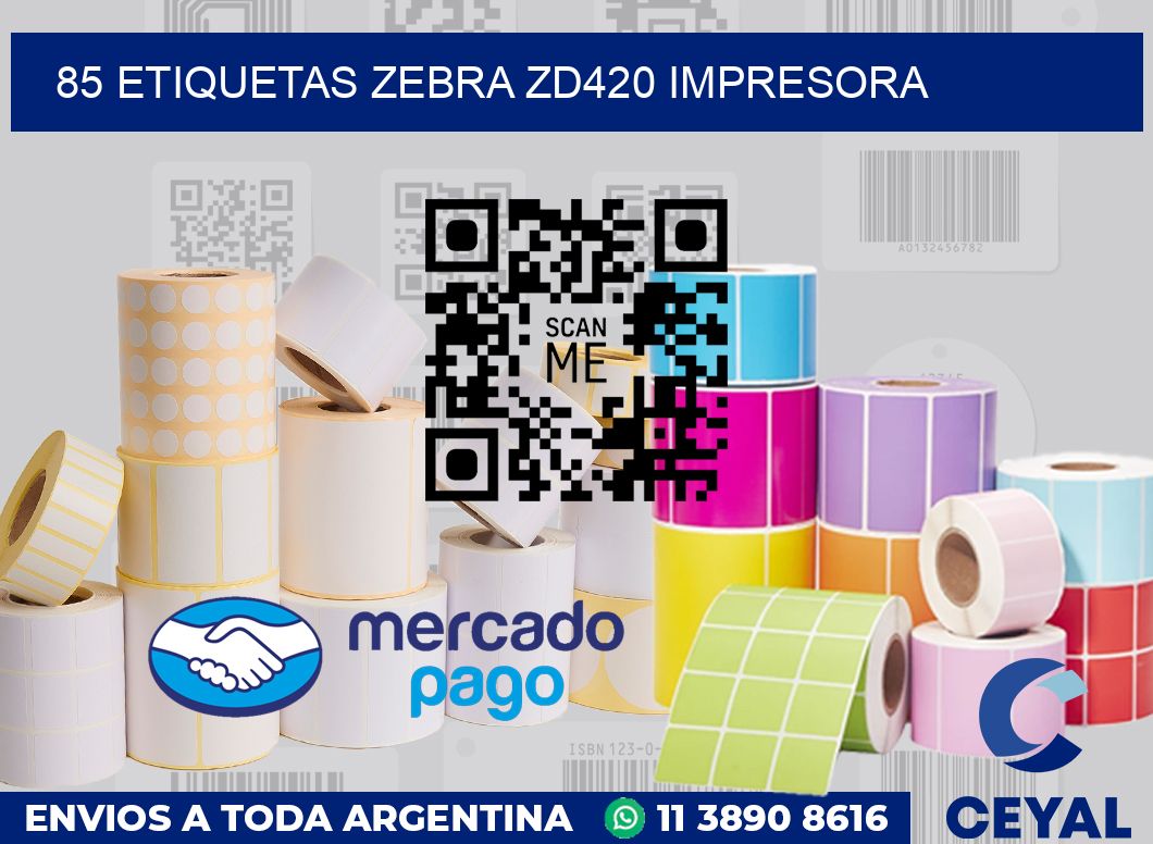 85 etiquetas Zebra zd420 impresora