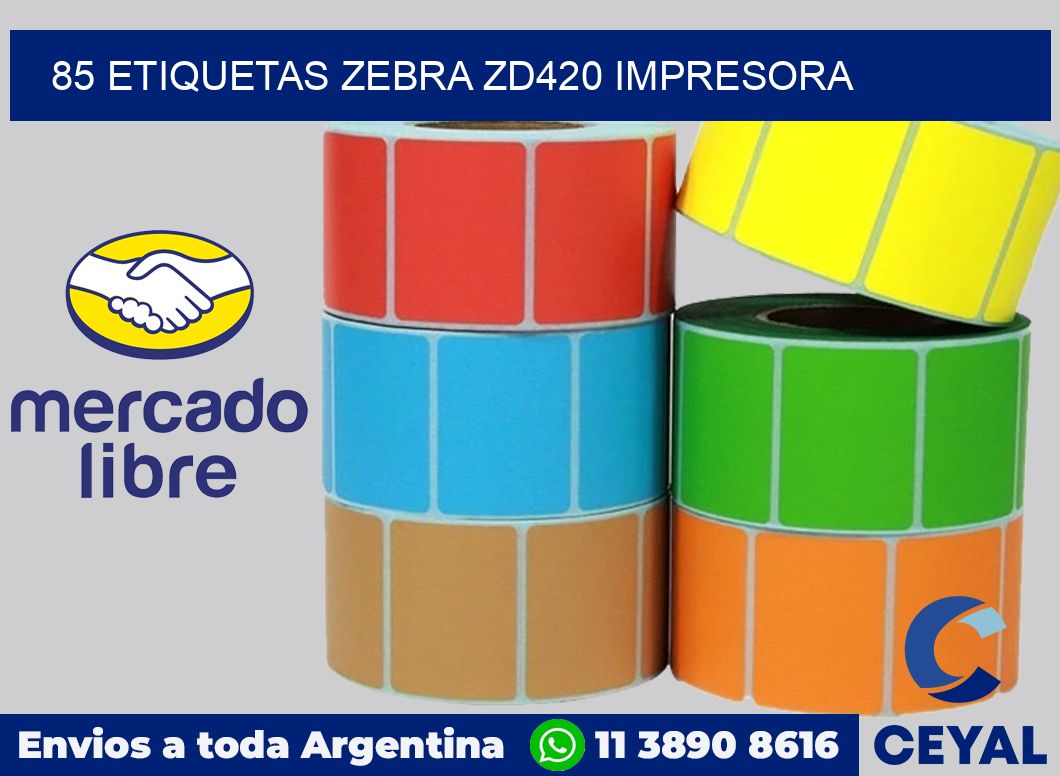 85 etiquetas Zebra zd420 impresora