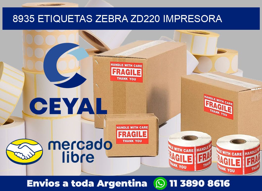 8935 etiquetas Zebra zd220 impresora