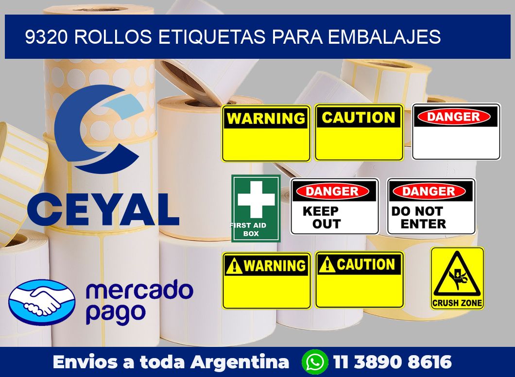9320 Rollos etiquetas para embalajes