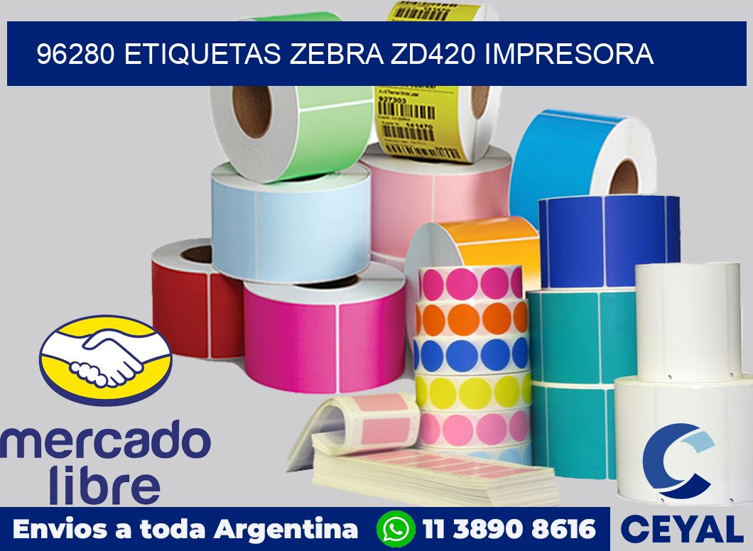 96280 etiquetas Zebra zd420 impresora