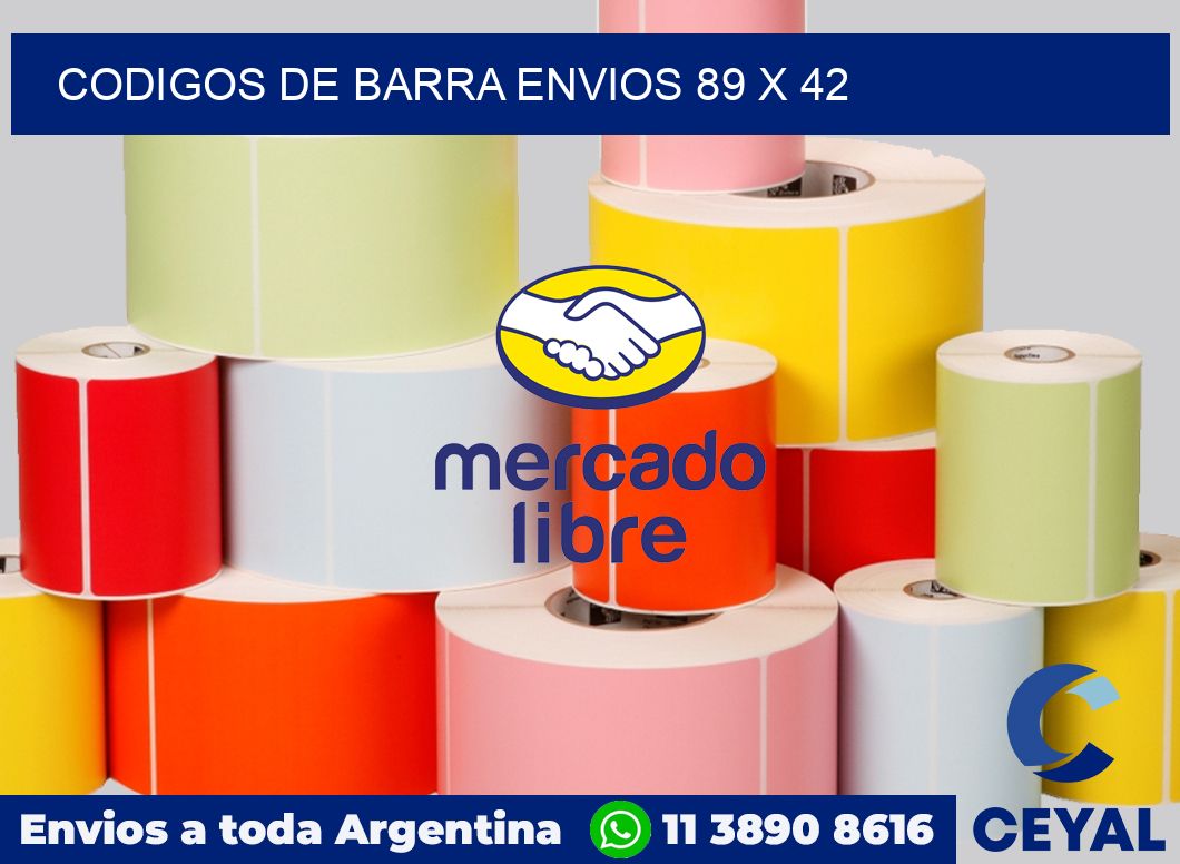 Codigos de barra envios 89 x 42