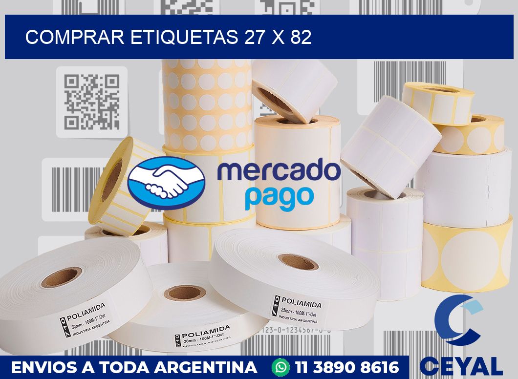 Comprar etiquetas 27 x 82