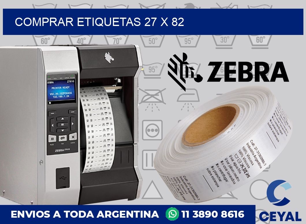 Comprar etiquetas 27 x 82