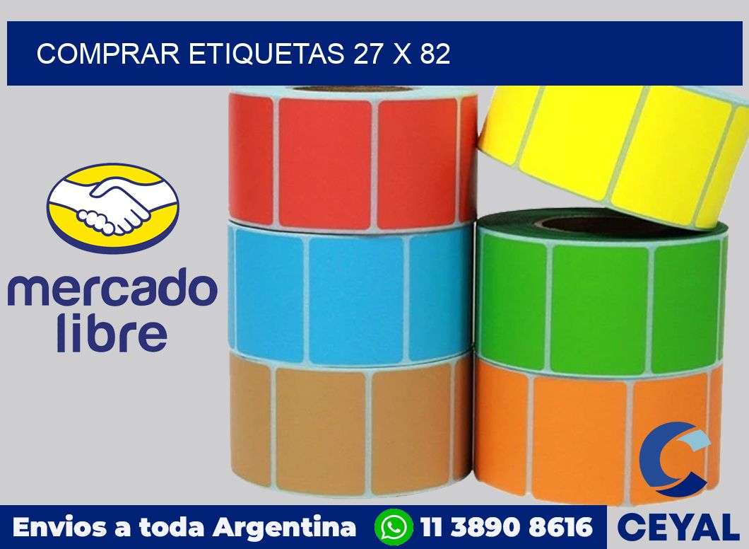 Comprar etiquetas 27 x 82