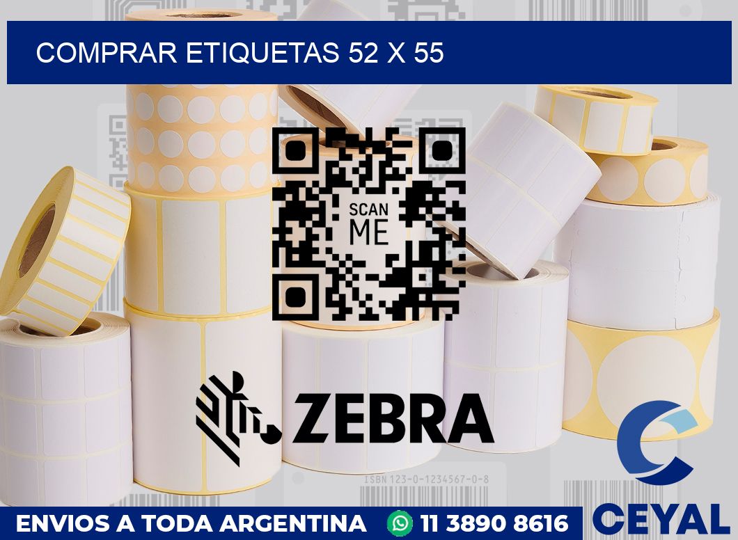 Comprar etiquetas 52 x 55