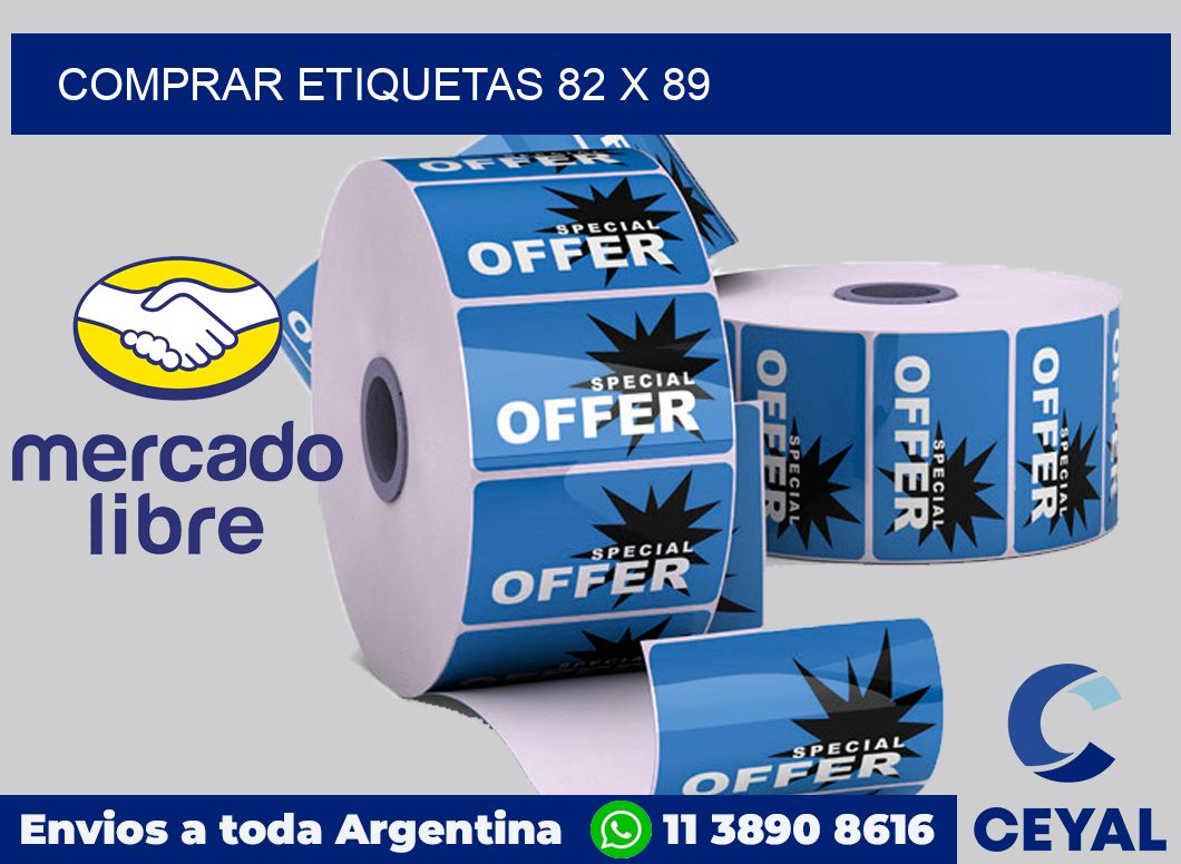 Comprar etiquetas 82 x 89